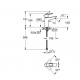 Mitigeur monocommande lavabo Taille M chromé BauLoop (23917001)