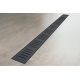 Caniveau de douche 550 mm avec grille, noir mat (APZ10BLACK-550M)