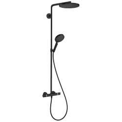 Raindance Select S Colonne de douche 240 1jet PowderRain avec mitigeur thermostatique noir mat (27633670)