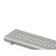 Caniveau de douche simple pour grilles perforées 65x14,5x8cm