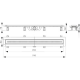 Drain de douche simple pour grilles perforées 85 x 14,5 x 8 cm (CPZ9-850M)