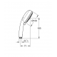Douchette Tempesta Cosmopolitan 100 3 jets, Chrome