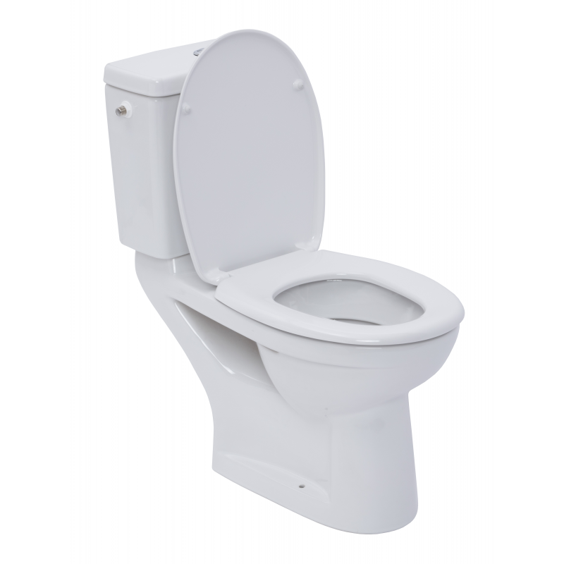 Omnia WC à poser complet avec Cuvette + Abattant + Réservoir - Akaaz