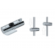 Douche SAT avec mitigeur thermostatique blanc / chrome