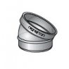 Secteur pour coude 30° PVC Ø 100 mm 