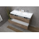 Meuble de salle de bain avec vasque Naturel Cube 120x40 cm chêne wellington CUBE2120ZDW