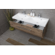 Meuble de salle de bain avec vasque Naturel Cube 120x40 cm chêne wellington CUBE2120ZDW
