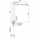 B-Way Mitigeur XL pour lavabo avec levier, Noir mat (SATBSBW285)