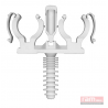Clipeo blanc double 16mm