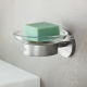 Porte savon Essentials, verre transparent