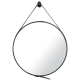 Miroir NATUREL rond noir 50 x 50cm (ZREM50C)