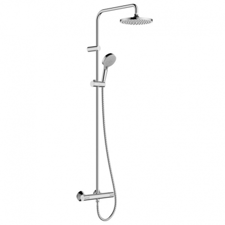 Vernis Blend Colonne de douche 200 1jet EcoSmart 9 l/min avec mitigeur thermostatique, Chrome (26089000)