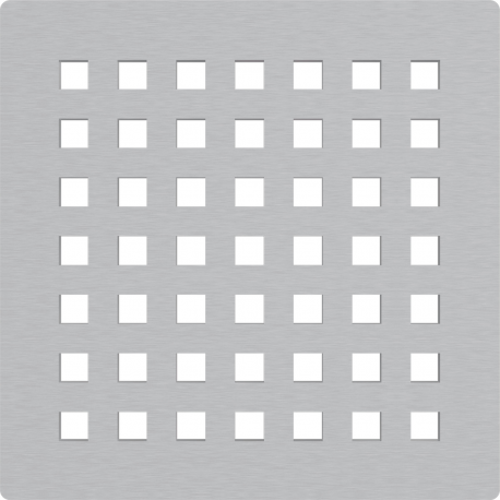 Alca Grille en acier inoxydable pour drain de douche 102x102 mm (MPV014)