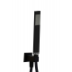 by Paffoni Set de douche tout en 1 avec douche de tête 20cm + Douchette 1 jet, Noir mat
